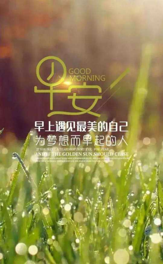 今天你做了哪些努力#早安,遇见更好的自己!