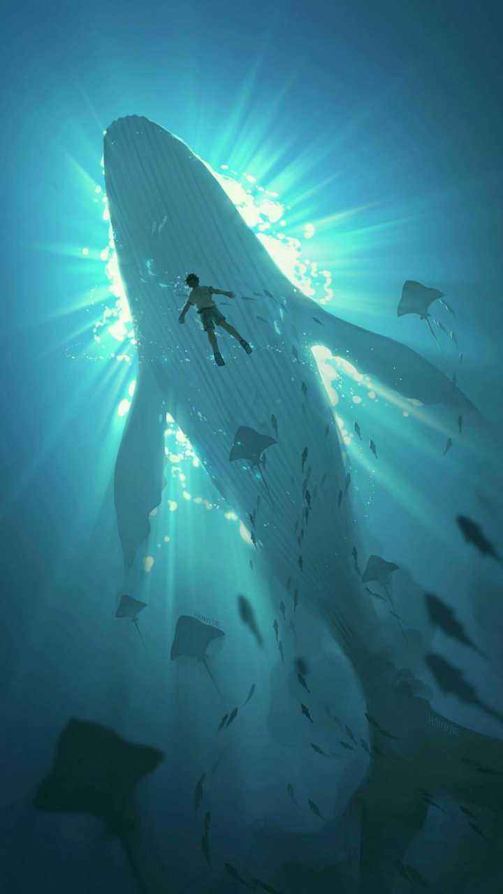 孤独深海主题背景图图片