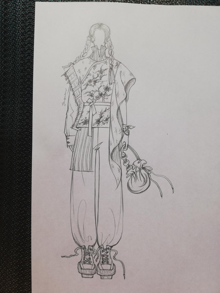 服装解构设计草图
