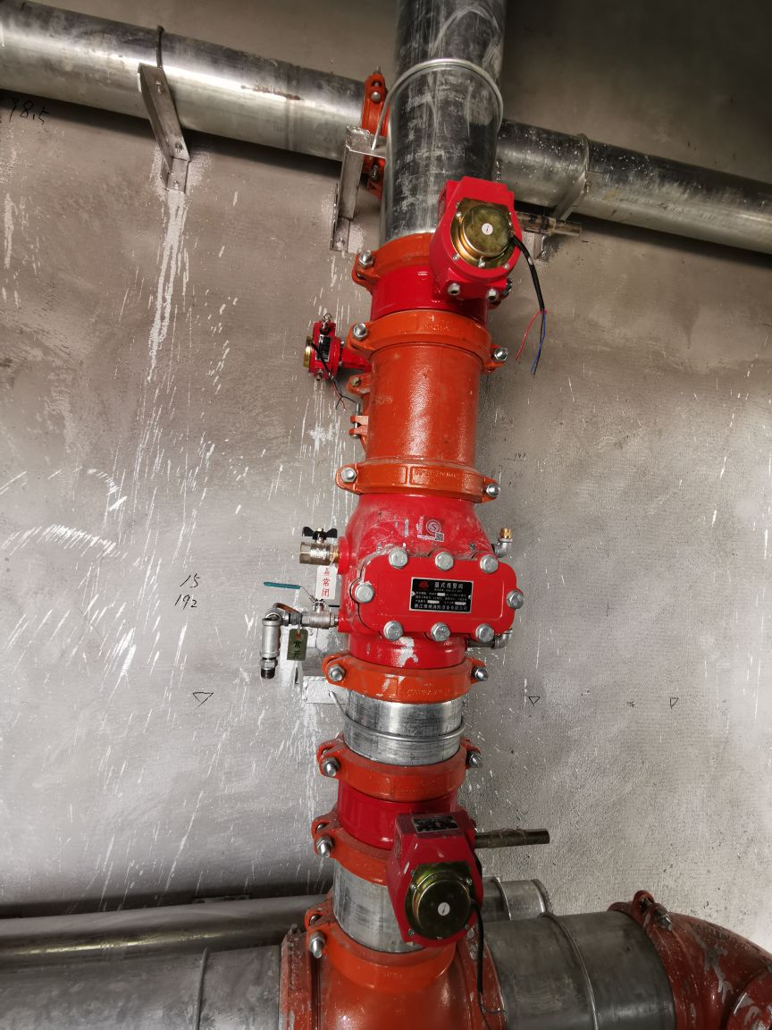 消防湿式报警阀组及泄水试验管道