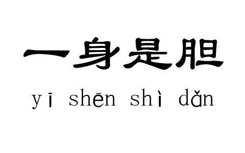 成语#一日一句成语:一身是胆 (600)一身是胆 "一身是胆",形容胆量极大
