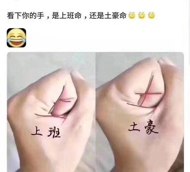 玩个小游戏:来看下你的手,是上班命还是 em>土豪 /em>命?676767
