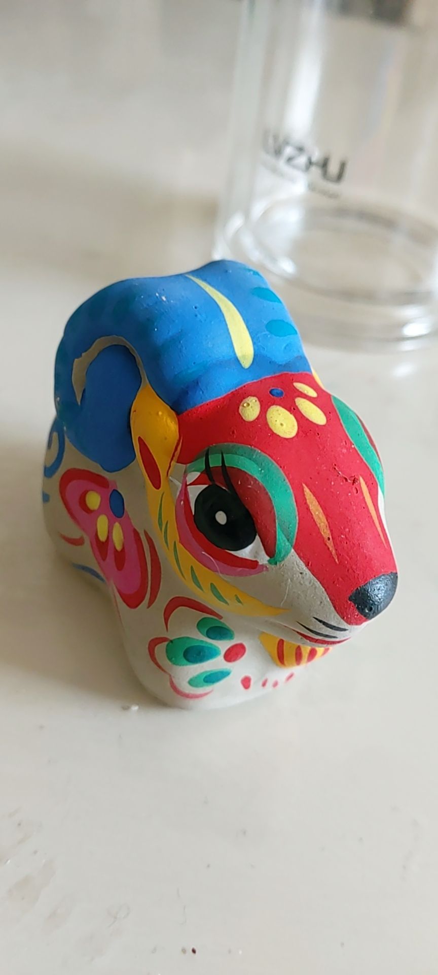 哈哈99 非物质文化遗产, em>泥塑 /em>的小羊,出差人家送的随手礼