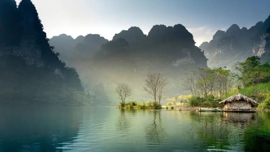 问君何能尔,心远地自偏. 采菊东篱下,悠然见南山.