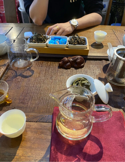 和朋友喝茶真实照片图片